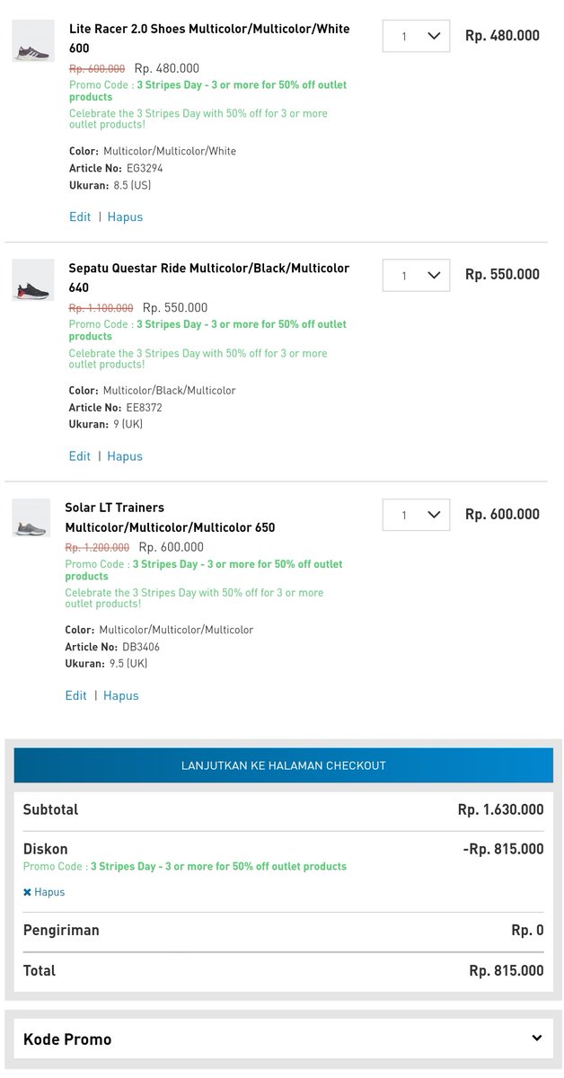 kode promo adidas 2019