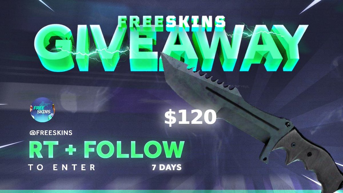 freecashcom's tweet image. (120.00$) Huntsman Knife | Blue Steel Giveaway 🎁

- Follow us
- Retweet
- Tag 2 friends

Stay tuned for big updates coming up during the next days, loyal users will be rewarded! 💸

Have fun earning free skins: freeskins.com

Rolling in 7 days #CSGOGiveaway