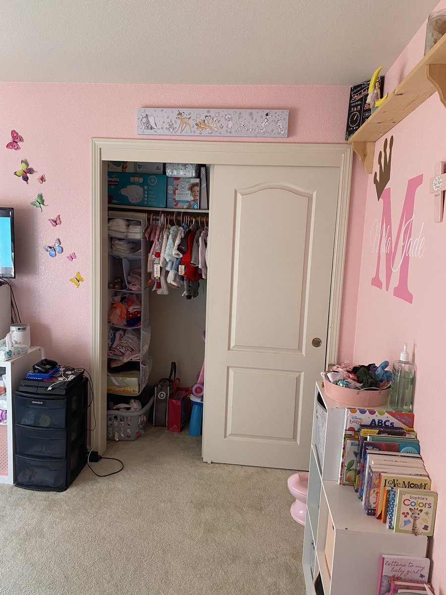 we finally finished decorating our girls room 💕🦋 #namereveal 🥳