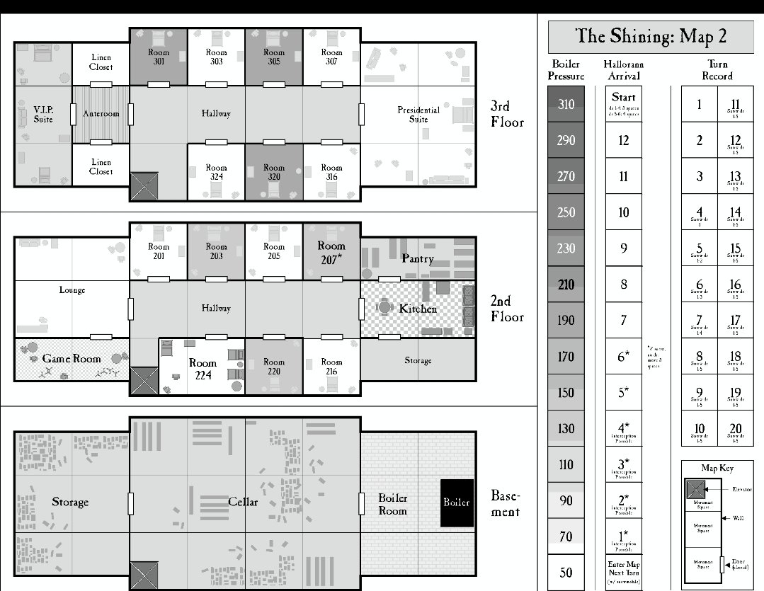 Floor map. Hotel (Board game). Overlook Hotel Map. The Shining настольная игра купить.