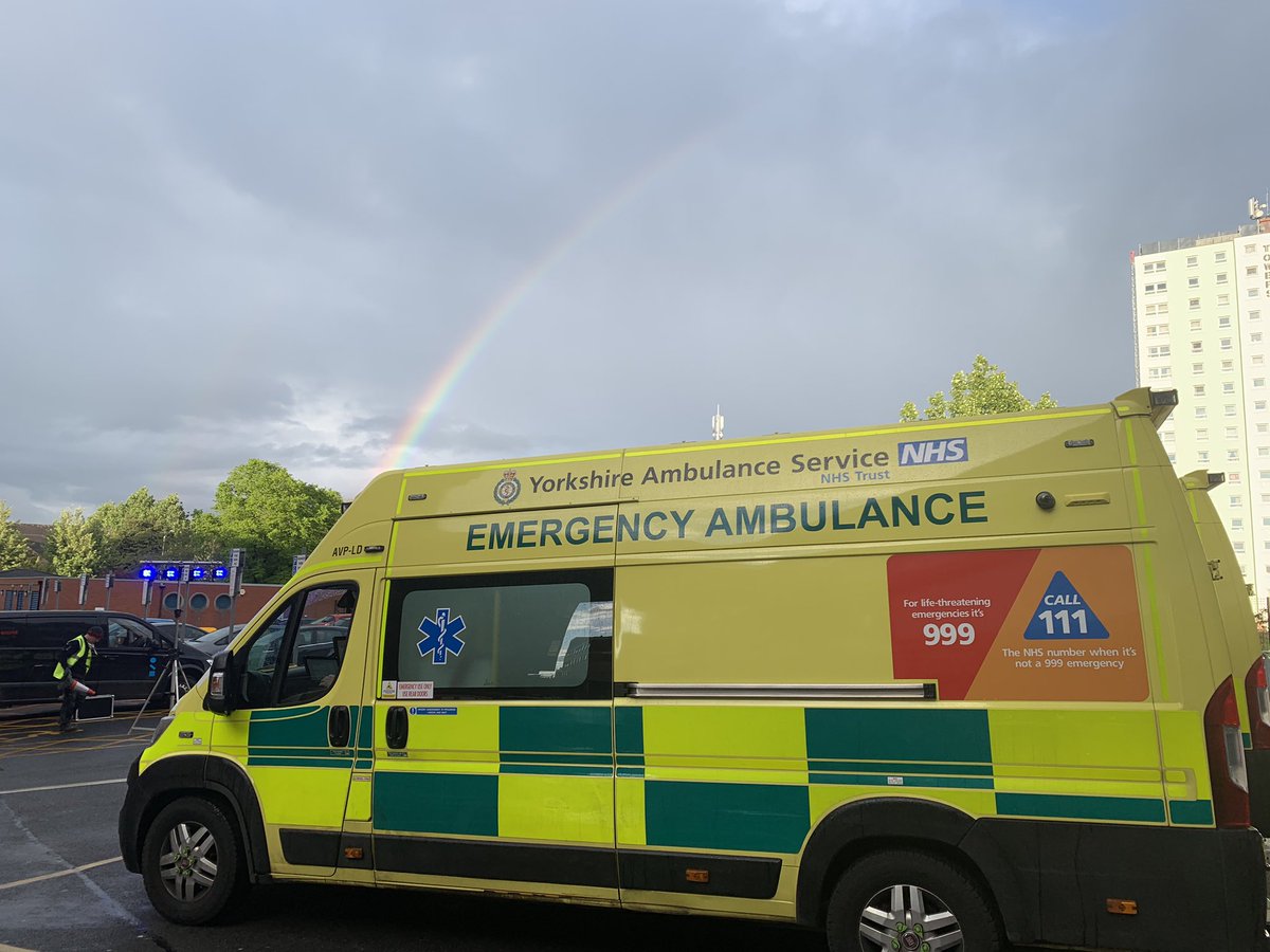 TDawes33's tweet photo. At the end of a shift, after the sad sad news that ripped through @YorksAmbulance  this week. Tonight we clap for those we have lost. https://t.co/Ra487NMYhq