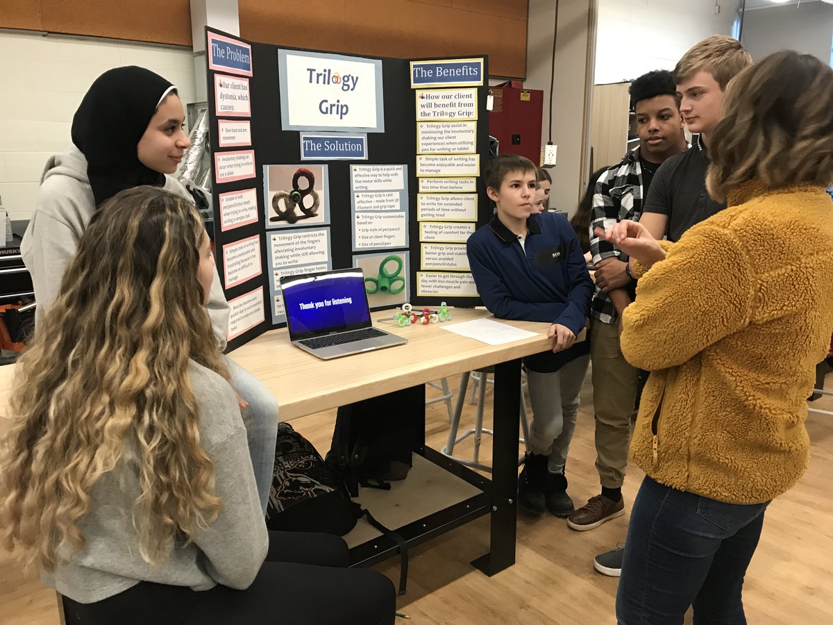 The  @ISTEM_HDSB students have been involved in PBL all year long.They've done cool work with  @McMasterEng and  @cityburlington.