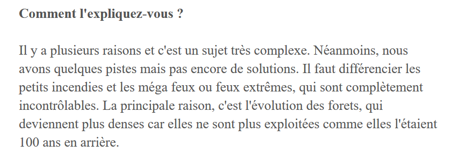 Et quelques semaines plus tard, on subit un incendie dramatique en plein hiver. Dans une zone qui justement est une zone forestière d’un seul tenant, largement abandonnée, avec peu d’activité agricole.  https://www.corsematin.com/articles/incendies-la-corse-se-trouve-sur-un-brasier-99849