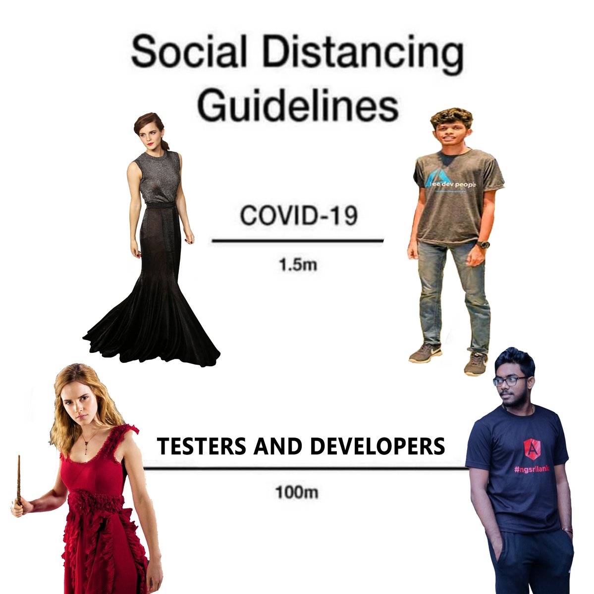 kokkisajee's tweet image. Social Distancing Guidelines for Developers!
#developer #fun #jokes #programming #tech #code #coding #humor #100daysofcode #coders #CSS #HTML5 #programmingmemes #javascript