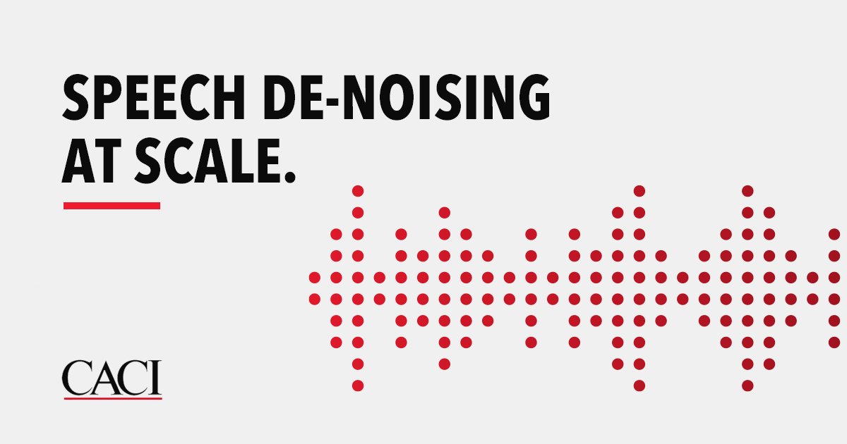 CACI_IIG's tweet photo. Our #machinelearning Guild set out to find the best approach to practical recorded #speechseparation. In our latest blog, we explore how #AI can enable these technologies at scale, with trial and error leading us to promising results for speech de-noising https://t.co/zNueaLillV https://t.co/YaAyZa1OYx