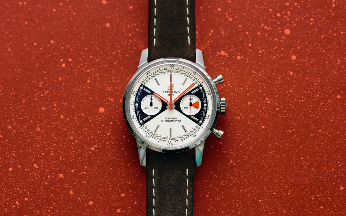 HorlogerMx's tweet photo. Breitling reinterpreta el Top Time —un reloj que tiene más de medio siglo— para darle un nuevo toque contemporáneo.

Y está increíble 👇🏻
https://t.co/y9W5n2YCtl https://t.co/lQNIfUah1k