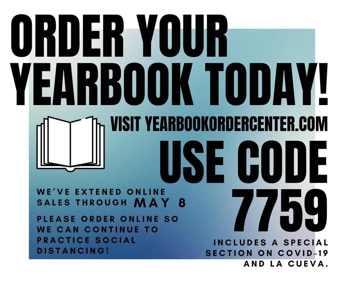 Make sure you order your yearbooks! This year’s book is extra special!! Visit yearbookordercenter.com 📚🐻