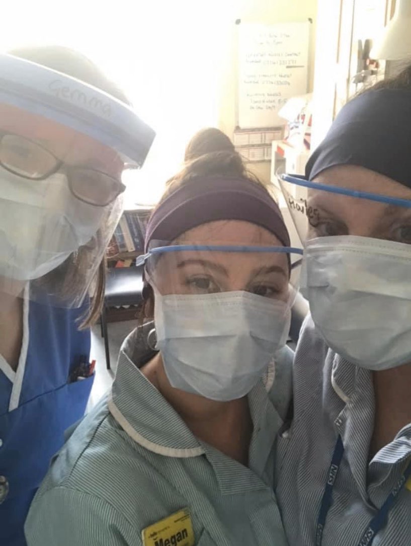 llanishentech's tweet photo. Headbands for key workers!! And now care homes !!! Well done team !!!  We’ve got this 💙💙email sam.parsons@llanishen.cardiff.sch.uk if you want to get involved 💙 https://t.co/MqEpzdfwe2