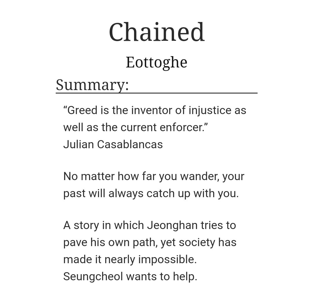 Chainedby  @eottoghe (ao3: eottoghe)-jeongcheol -cheol what a man-hannie deserves only the best-i wanna go to the cafe irl https://archiveofourown.org/works/11251614 