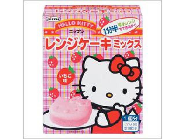 八瀬 モコモコとこのキティちゃんのレンジケーキミックス子供の頃めちゃくちゃ好きだった