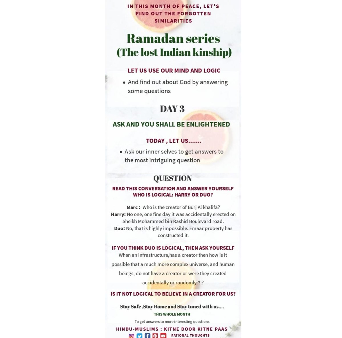 SaraFat92095779's tweet image. #rationalthoughts #Hinduism #islam #similarities #SpreadLove #stophate #logical_india #Ramadan