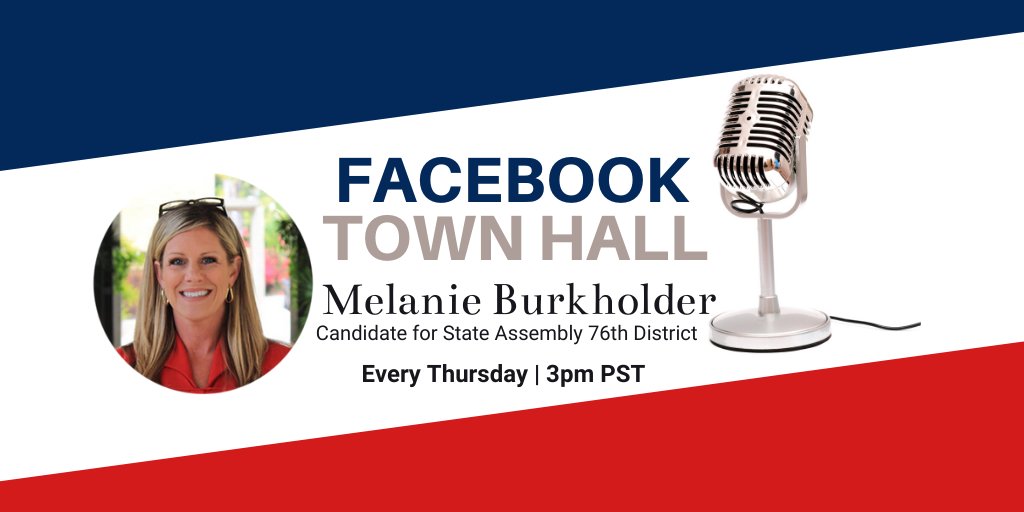 Hey #AD76 Join me at 3pm today for a Facebook Live town hall with this link facebook.com/events/2345625…
#Carlsbad #CityofVista #OceansideCA #encinitas #CampPendleton #NorthCountySD #Leucadia #LaCosta #CaliforniaRepublican