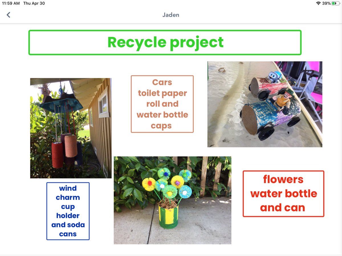 vlafollette_bsd's tweet photo. So impressed with my students’ very creative recycling projects this week 😊♻️ https://t.co/7peIPE9TTI