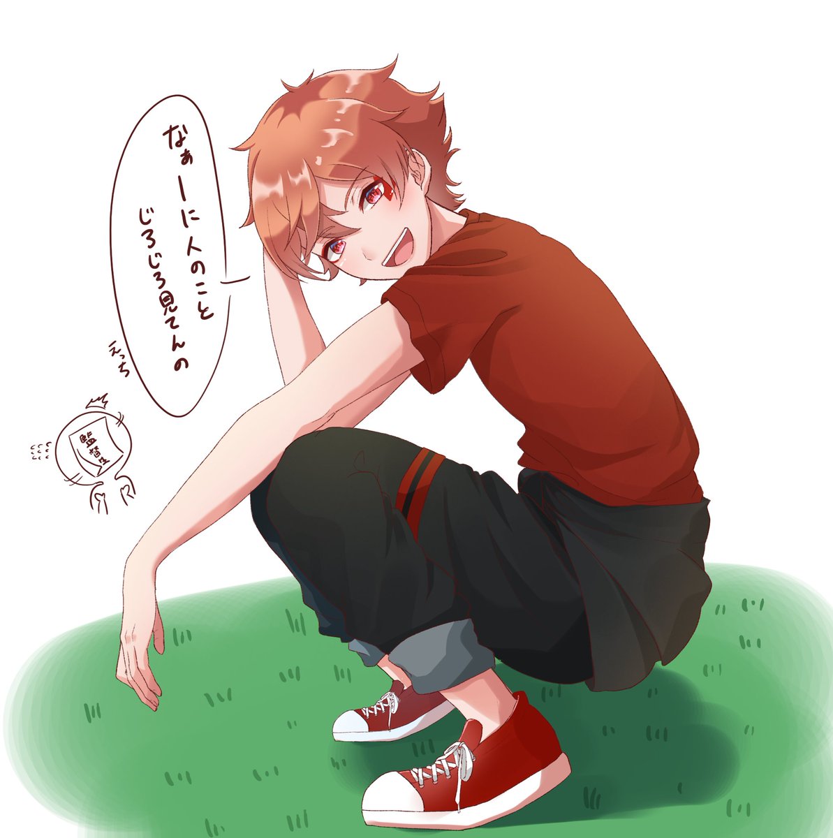 ツイステ 同じ授業受けてエースのことずっと見てたいっていうらくがき ツイステファンアー カゼ やや低浮上の漫画