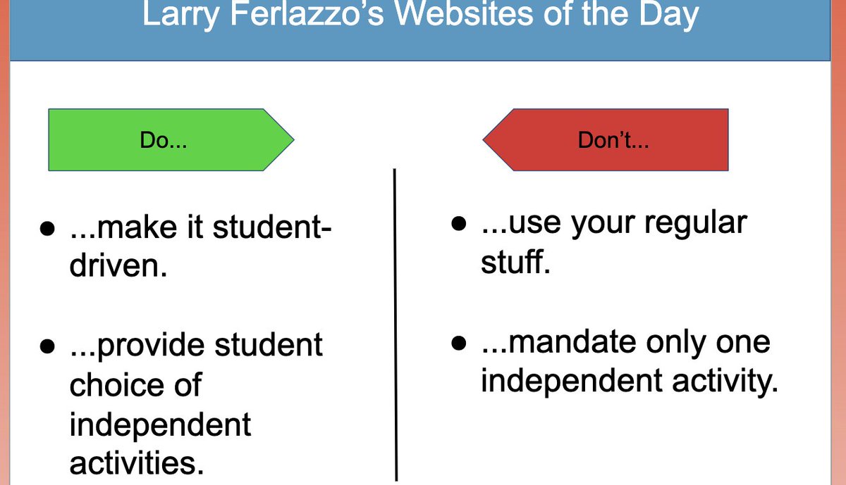 sharemylesson's tweet image. Try letting your students choose a topic and then teach via what they are interested in to increase engagement.

Give students a choice; it teaches autonomy! @Larryferlazzo #ellchat #RemoteLearningTips
