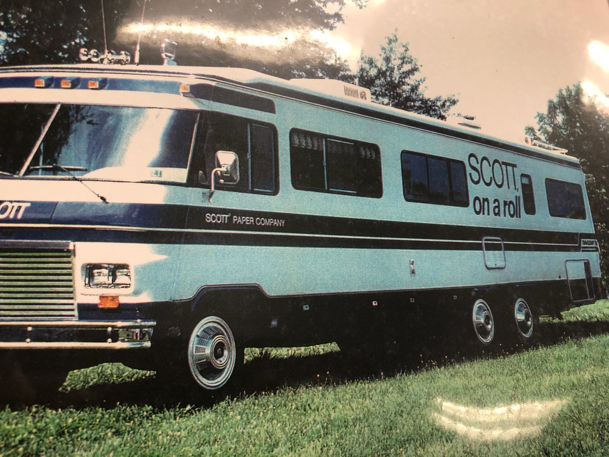How apropos! This #TBThursday highlights our longtime customer, Scott Paper <a href="/KCCorp/">Kimberly-Clark Corp.</a> , back in the day. We outfit this baby so customers could do a tp comparison test! #onaroll #scottpaper