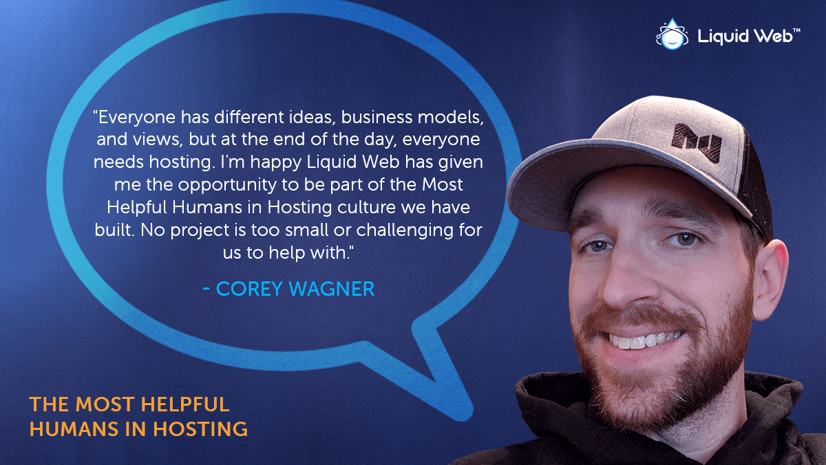 LiquidWeb's tweet photo. From 3D printing face shields for the local hospital to being the go-to guy for questions on our Affiliate Program, Corey Wagner is truly a #HelpfulHuman! Read our interview with him at the link in bio. https://t.co/LDWVTEiUn9 https://t.co/XQyeCoLGkK