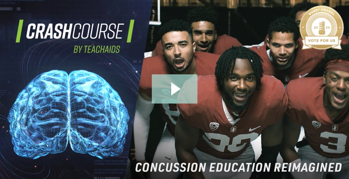 TectonicVideo's tweet photo. CrashCourse has been nominated for a Webby! We're so proud of the work that @TeachAids does, and we were honored to work with them on this amazing VR curriculum. Take a second to vote here: https://t.co/2PRIMJb8bk @TheWebbyAwards https://t.co/Xs0Yf3XF4k