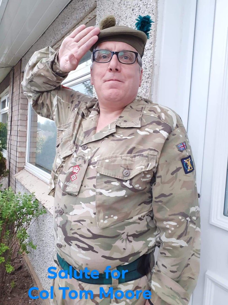 ACCTSportsScot's tweet photo. Clapping for careers and all key workers @hrfca Saluting Col Tom Moore on his 100th Birthday #cadets #clapinuniform
@armycadetsport @ColCdts51X @51x_Cadets @51X_Cdts_SO2 https://t.co/r1bDa2Ya2d