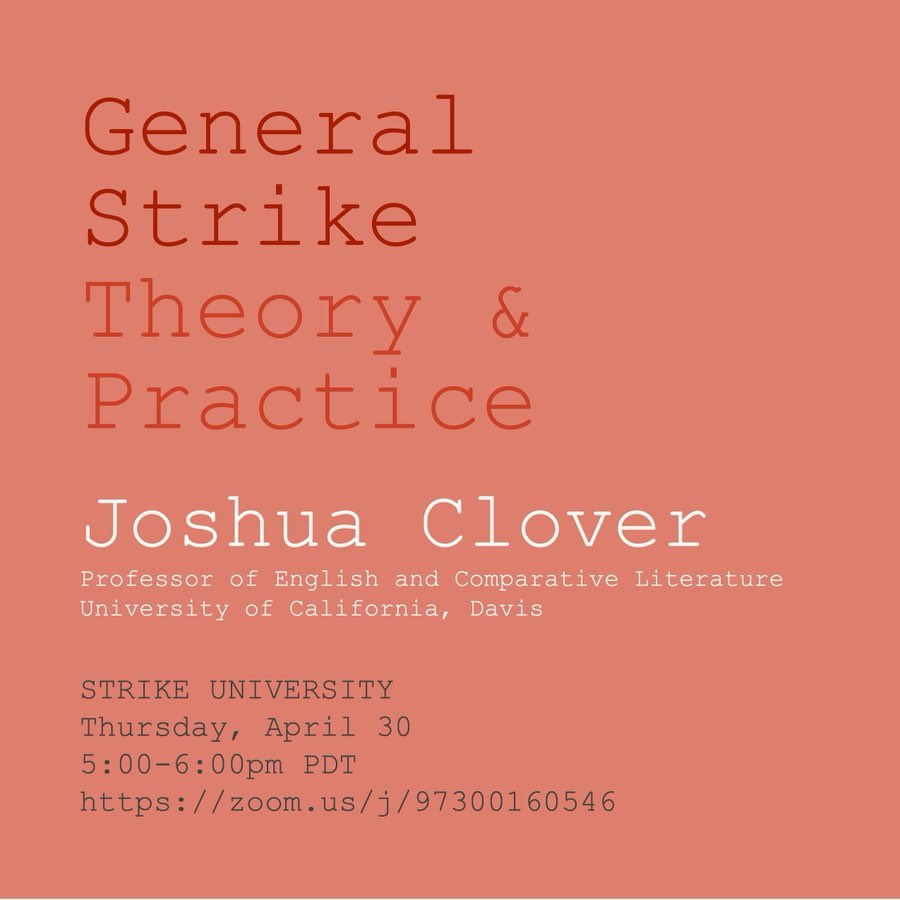 Happening today at <a href="/TheStrikeU/">Strike University</a> !!! Join us! All are welcome! <a href="/ucd4cola/">UCD4COLA #FreePalestine</a> <a href="/payusmoreucb/">UC Berkeley 4 COLA!</a> <a href="/uci4cola/">UCI4cola #StopCopCity</a> <a href="/payusmoreucsc/">UCSC4COLA</a> <a href="/UCM4COLA/">UCM4COLA</a> <a href="/ColaUcsd/">UCSD 4 COLA || DISCLOSE & DIVEST</a> <a href="/ucsb4cola/">UCSB 4 COLA</a> <a href="/SpreadtheStrike/">COLA Agitation Committee</a> <a href="/UCSF4COLA/">UCSF 4 COLA</a> <a href="/ucla4cola/">UCLA4COLA 🥤54k. COLA. cops off campus.</a> <a href="/IndianaGrads/">Indiana Grad Workers Coalition</a> <a href="/EmoryUnite/">EmoryUnite!</a> @BrownSUGSE <a href="/NorthwesternGW/">Northwestern University Graduate Workers (NUGW)</a> <a href="/IndianaGrads/">Indiana Grad Workers Coalition</a> <a href="/hgsuuaw/">Harvard Grad Students Union-UAW Local 5118</a> <a href="/BCGEU_UAW/">BC Grad Employees</a> <a href="/iww/">Industrial Workers of the World</a> @GWCUAW