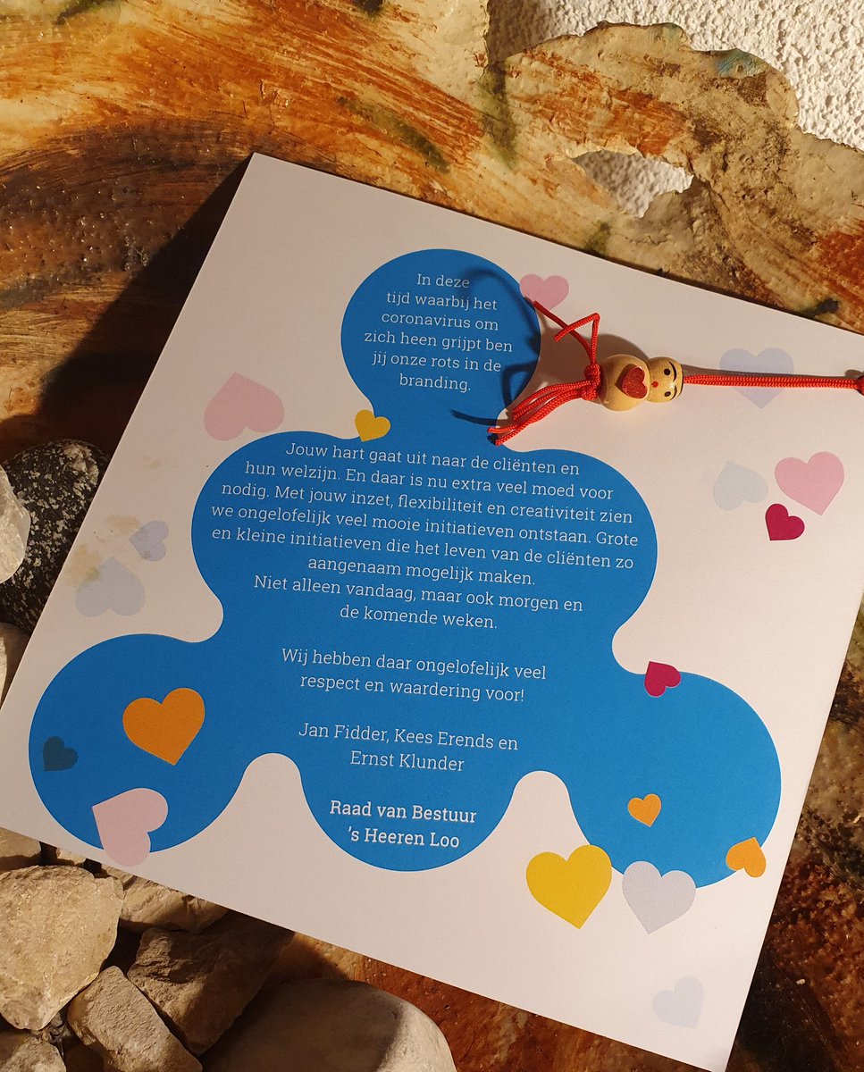 Mooie waardering aan alle medewerkers van <a href="/sHeerenLoo/">'s Heeren Loo</a> door de leden RvB