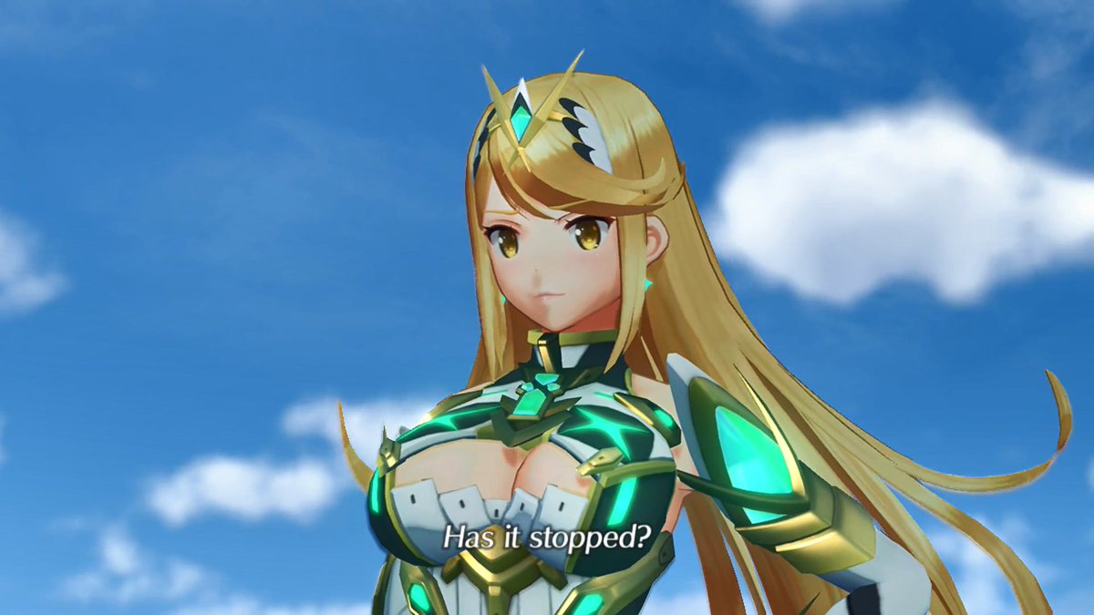 On the subject of this scene I have to say it fits like a glove after playing Torna between chapter 7 and 8. With the emotional peak that is Torna's ending you can really feel the pay off from these two finally moving forward with their lives.  #Xenoblade2