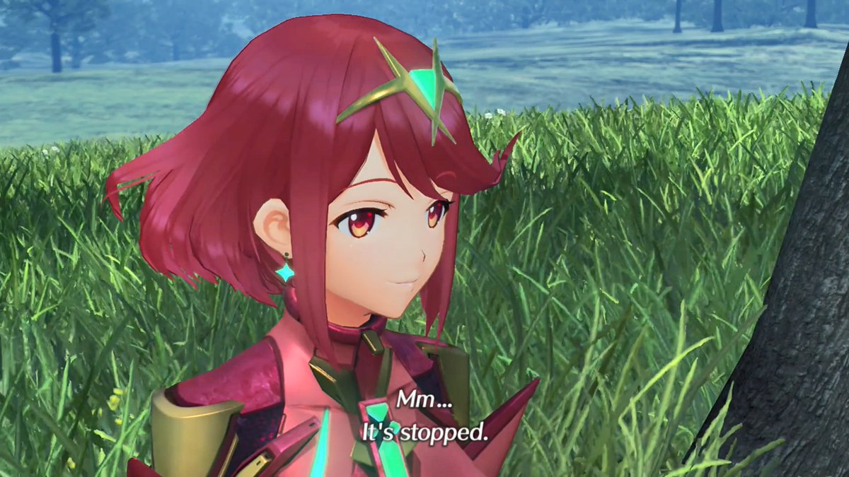 On the subject of this scene I have to say it fits like a glove after playing Torna between chapter 7 and 8. With the emotional peak that is Torna's ending you can really feel the pay off from these two finally moving forward with their lives.  #Xenoblade2