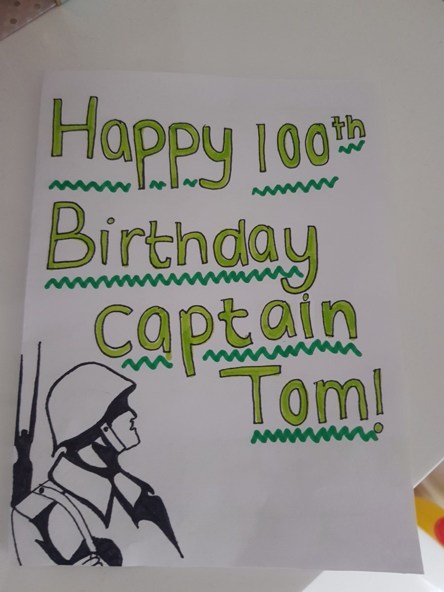 smaaanews's tweet photo. A beautiful card for Captain Tom (Y6) #makeacardfortom https://t.co/9zw9v3QLyf
