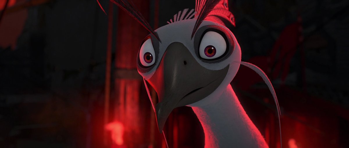 so like, kung fu panda 2's villain didn't have to go so hard but dreamworks animation studio was like "what if we went 1000% with this film and had a royal knife peacock with traumatic ties to the main character" and made it work so well