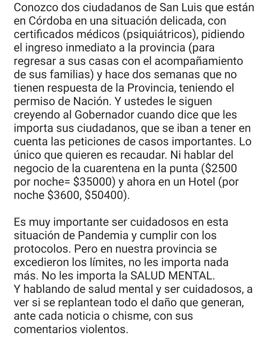 fabianabanana's tweet photo. Hasta lo que sé, esto en las demás provincias no pasa. No es un pedido caprichoso. https://t.co/ukh9sMVyXW