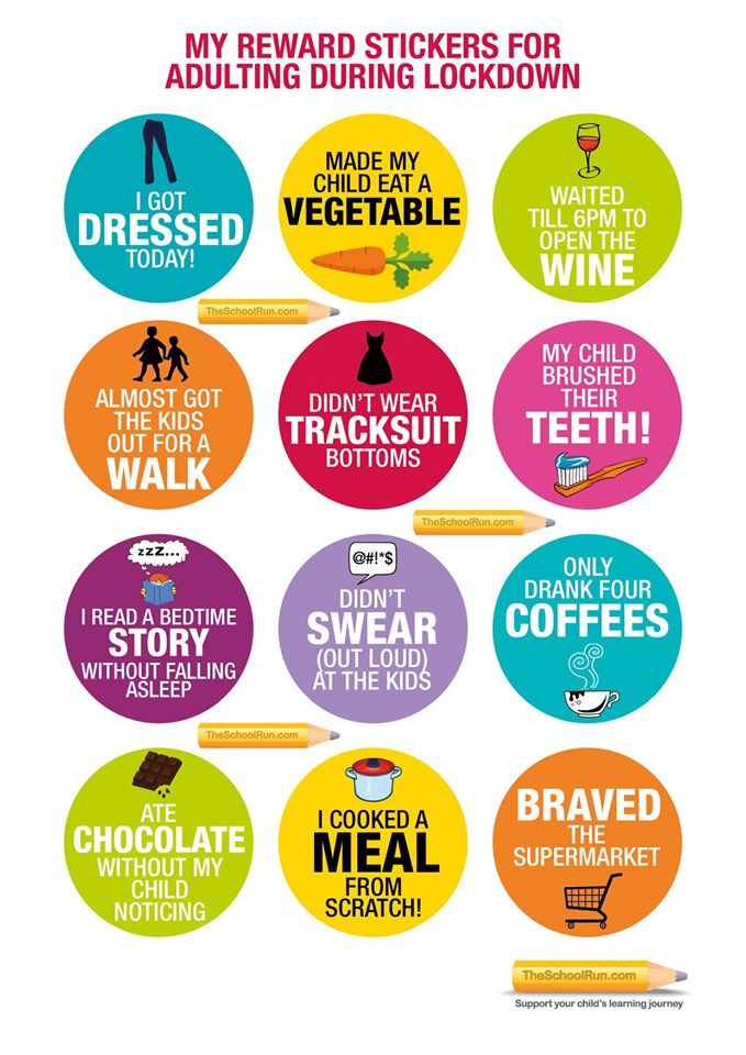 I actually had to think about which ones I achieved today - Parents stickers for achievement during #iso

What did you get a sticker for today?