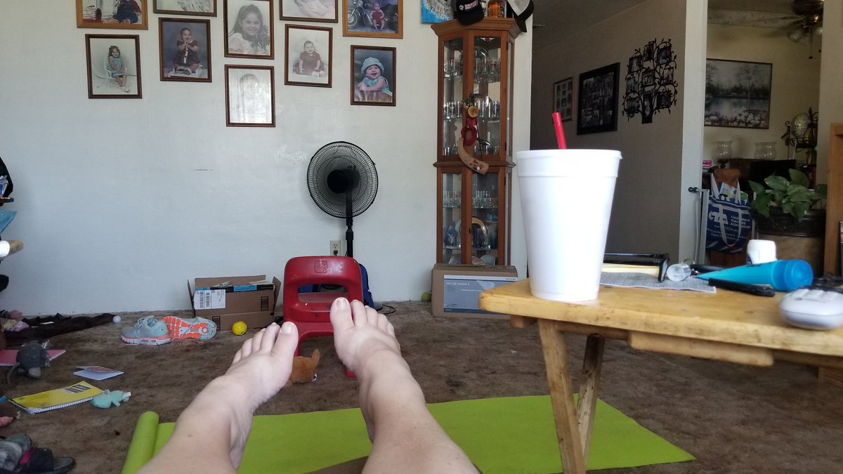 This is how I get some excercise on my couch. I put my soda far away and I have to do situps to reach it. Phew am I exhausted! #bingochallenge Ignore the disaster called my livingroom in the background. <a href="/Mr_Brian_Bell/">Brian Bell</a> @SAaronResendez <a href="/AmbelinaGDuran/">Ambelina GarciaDuran</a>