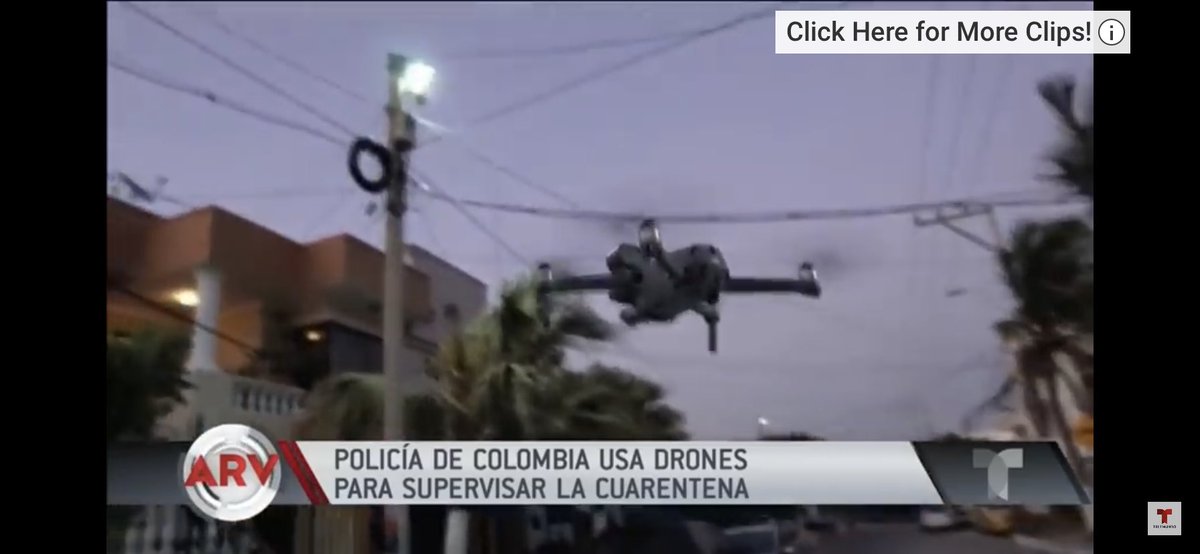 Una alternativa segura para dar seguimiento durante la cuarentena son los drones y vehículos inteligentes, durante el toque de queda en Colombia son usados para supervisar que esta se cumpla. Logrando así bajar también posibles contagios para las fuerzas del orden  #QuedateEnCasa