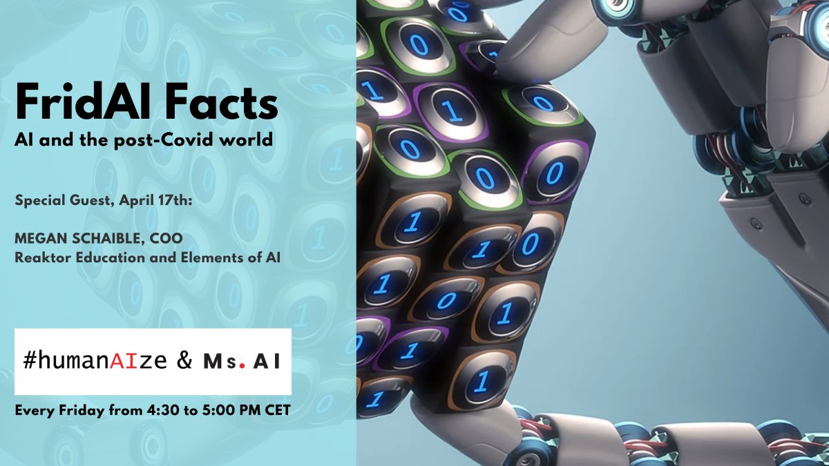 FridAI Facts: Artificial Intelligence in the post-covid world - mailchi.mp/1dfa1a014aed/f…