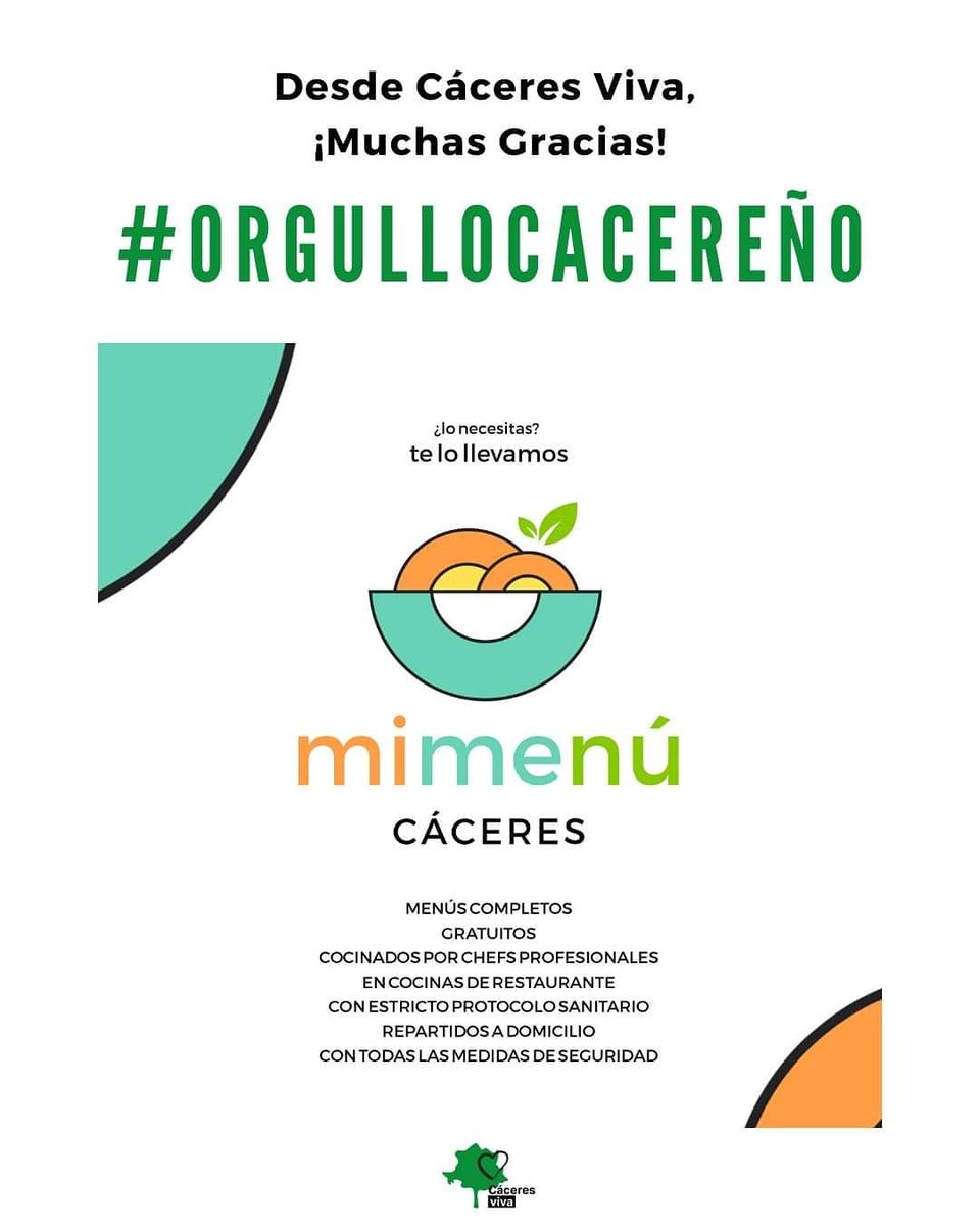 caceres_viva's tweet photo. 📢 En esta ocasión, nuestra sección cambia de nombre a… #OrgulloCacereño y quiere hacer mención a #MiMenu, proyecto ideado y desarrollado por Electricity Marketing &amp; Comunicación, Quien le pone el cascabel al chef y Lalola gastroexperiencias. https://t.co/0CwTZpmfdW