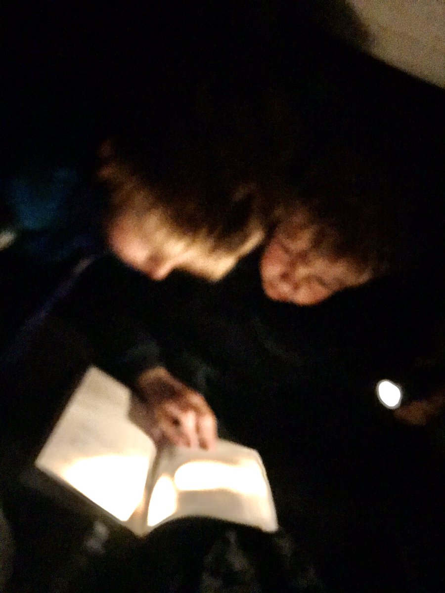 AlisonEMerrett's tweet photo. Building a den for the Scout’s #CampAtHome and @SidleshamSchool #Lockdown101 number 24 and 21 - reading by torchlight! https://t.co/FMxljvbbAP