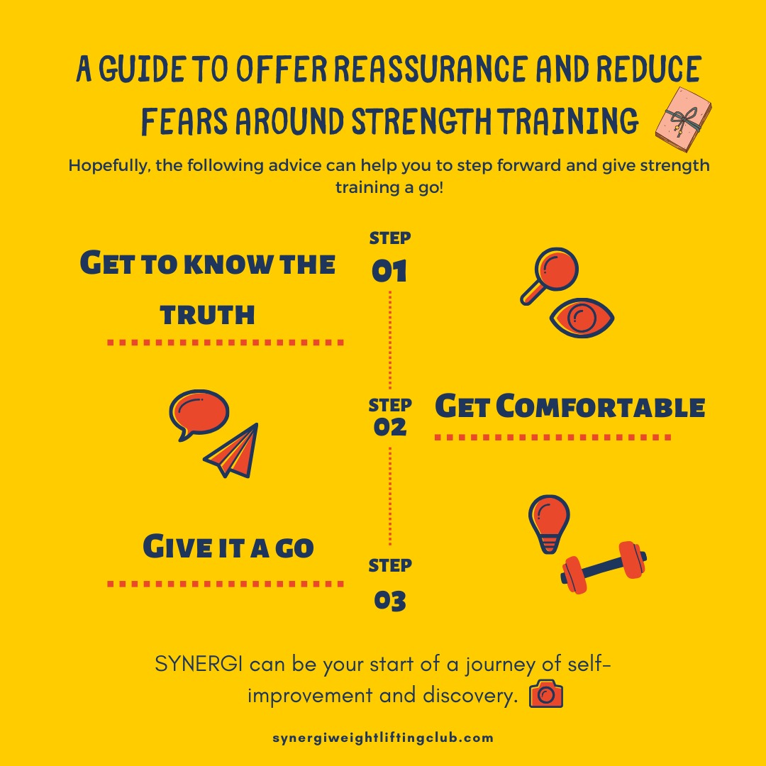 SYNERGIwlc's tweet image. What's your biggest fear when it comes to stepping in the gym and lifting weights? 
#SheStrength  came up with an informative and motivational blog “OVERCOMING YOUR FEARS” 
We would like to feature your stories before coming in this sport! Comment below !!