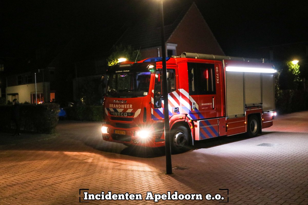 Melding brandweer Gouwestraat Apeldoorn