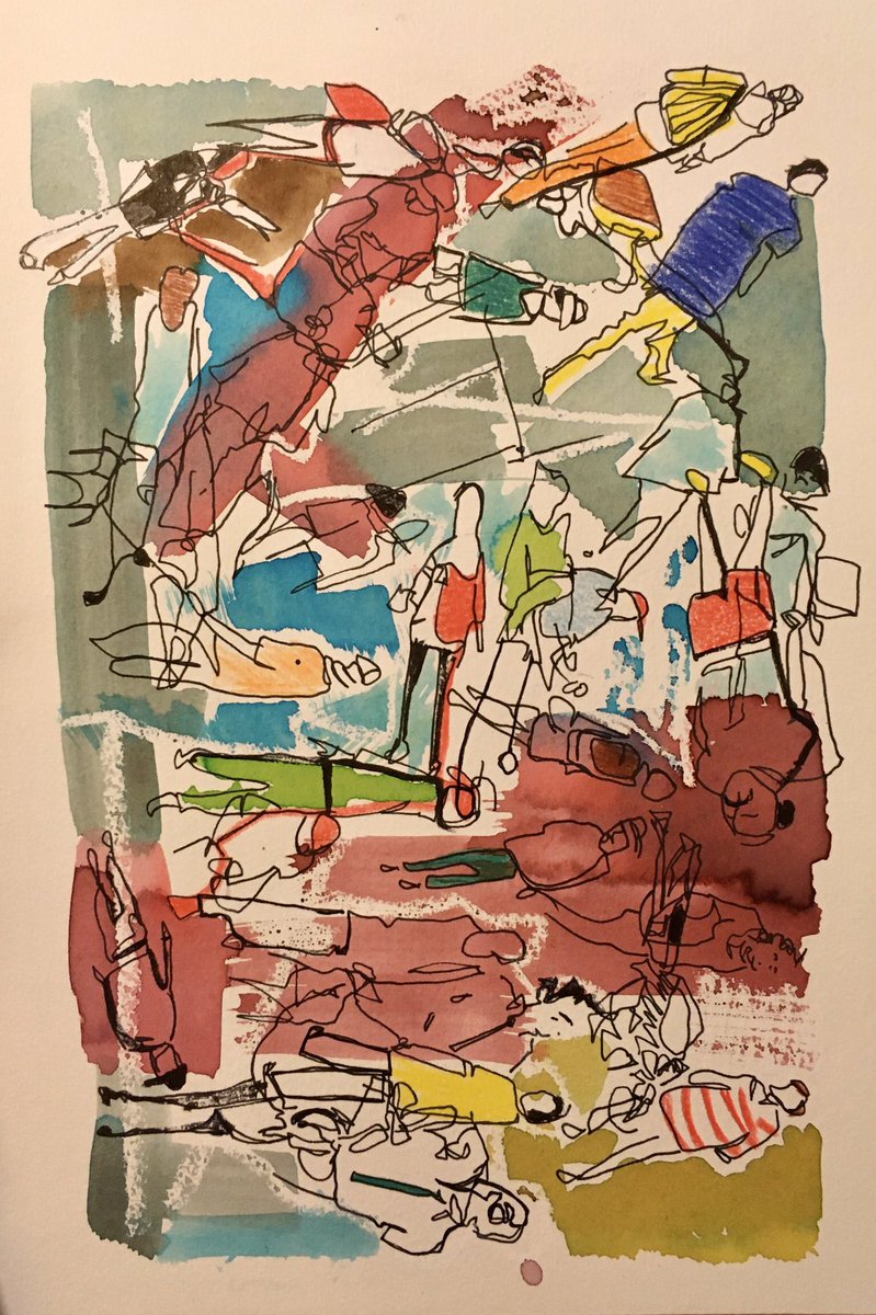 whereareusimon's tweet photo. A bit of scribbling based on drawings I did in New York years ago... #illustration https://t.co/sH3bxSBPGm