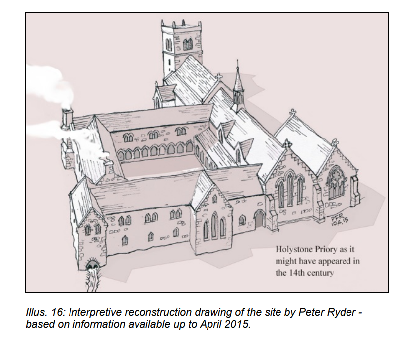 Holystone Priory, an Austin nunnery bringing in net £11 but there is actually something left!!! The nave is the nuns' choir with a Victorian chancel added E. Very recent excavations impy the cloister was attached to the nuns' choir https://www.academia.edu/30307970/HOLYSTONE_AUGUSTINIAN_PRIORY_AND_CHURCH_OF_ST_MARY_THE_VIRGIN_NORTHUMBERLAND_Report_on_Archaeological_Investigations_carried_out_in_April_2016.pdf