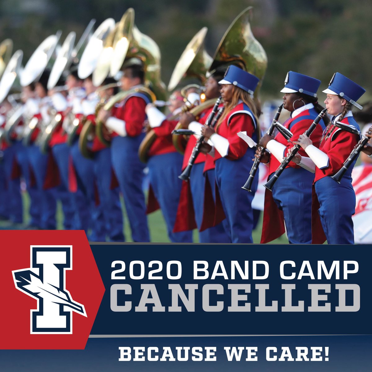 ItawambaCC's tweet image. ICC cares! Due to COVID-19 and the still uncertain times, ICC has cancelled the 2020 Summer Band Camp scheduled for June. Refunds for those who have already registered will be processed soon. We look forward to seeing you next year! #inthistogether