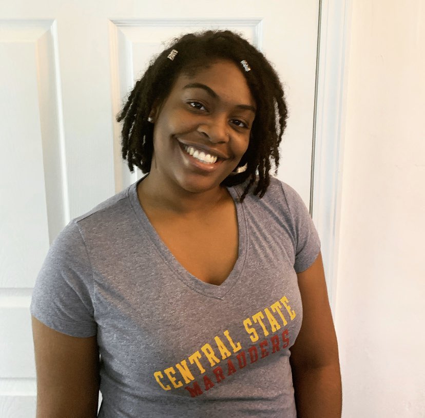 MarauderCCED's tweet photo. Showing my Central State University  school spirit !

#CentralState87 
#SpiritWeekOhio
#InThisTogetherOhio
#StayHomeOhio https://t.co/i38b43ekOj