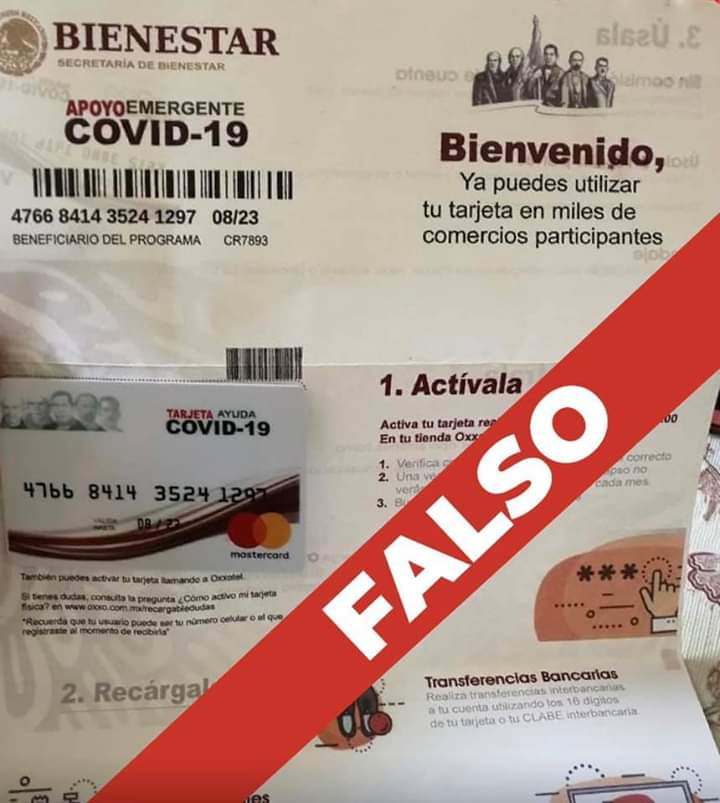 CesarZuleta8's tweet photo. Recuerda que NO solicitamos depósitos de $300 pesos en una cuenta de #Oxxo, para recibir un apoyo económico durante la emergencia sanitaria. 

Los trámites para recibir cualquier apoyo del Gobierno de México son 
➡️GRATUITOS ⬅️

🛑 NO permitas que te extorsionen🛑 https://t.co/caT1H1j5js