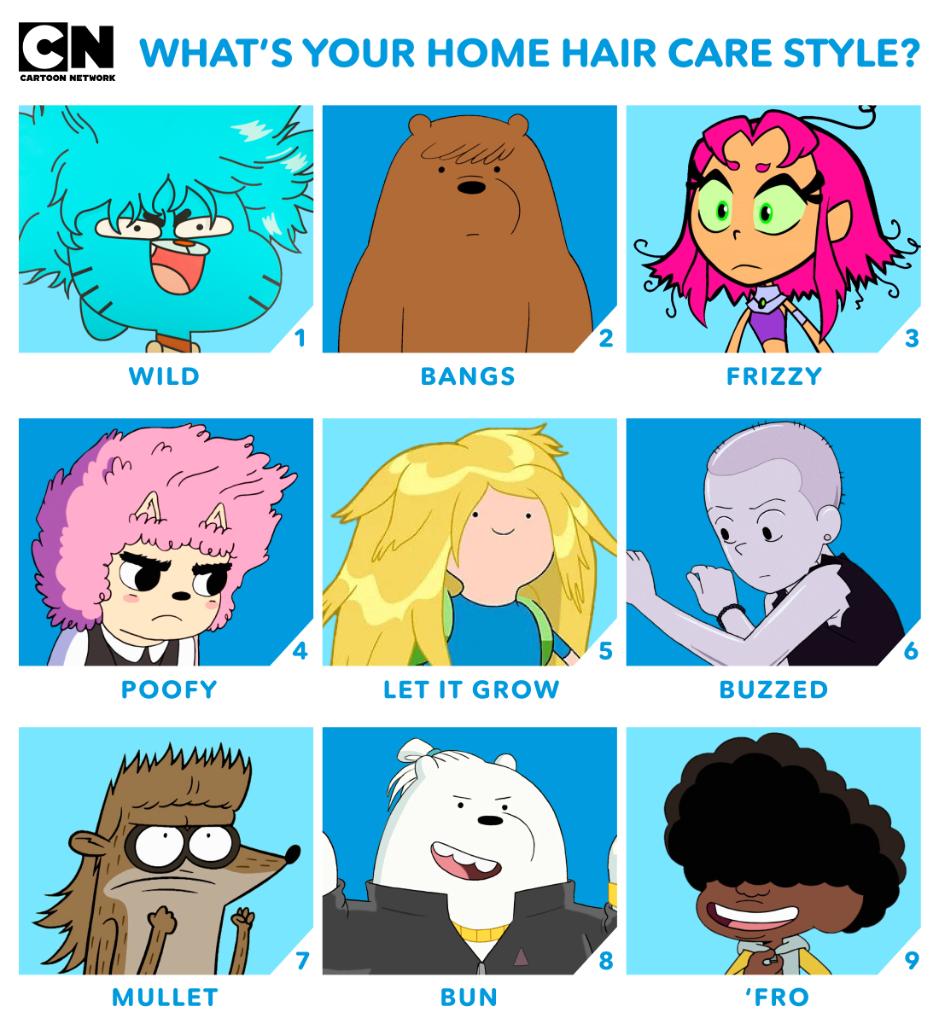 Cartoon Network в Twitter: „Which hairstyle is your go-to look at home?  💁‍♀️💁‍♂️⁣ ⁣ #HairstyleAppreciationDay #homehaircare #cartoonnetwork  #athomelook /mXns5b9THX“ / Twitter