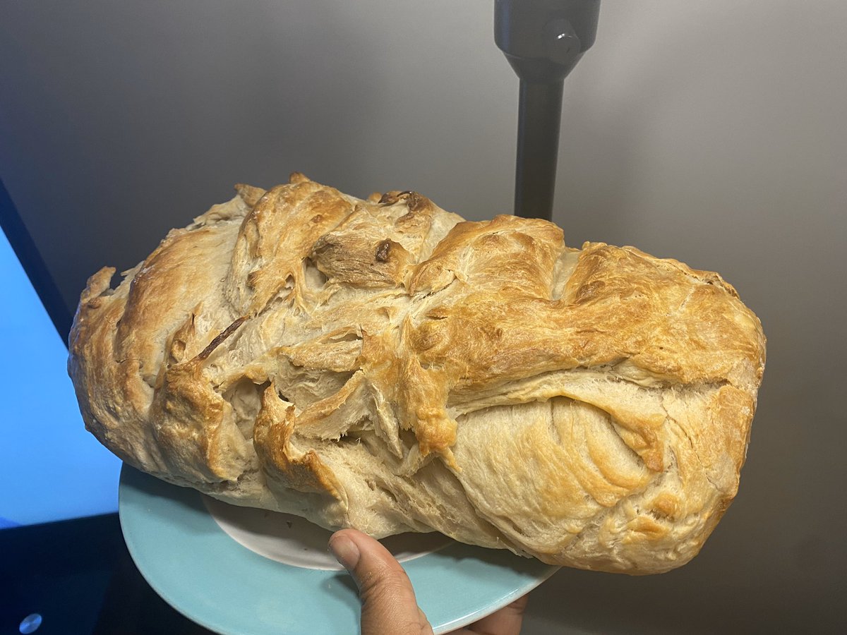 I accidentally made a 13x10 inch loaf of bread