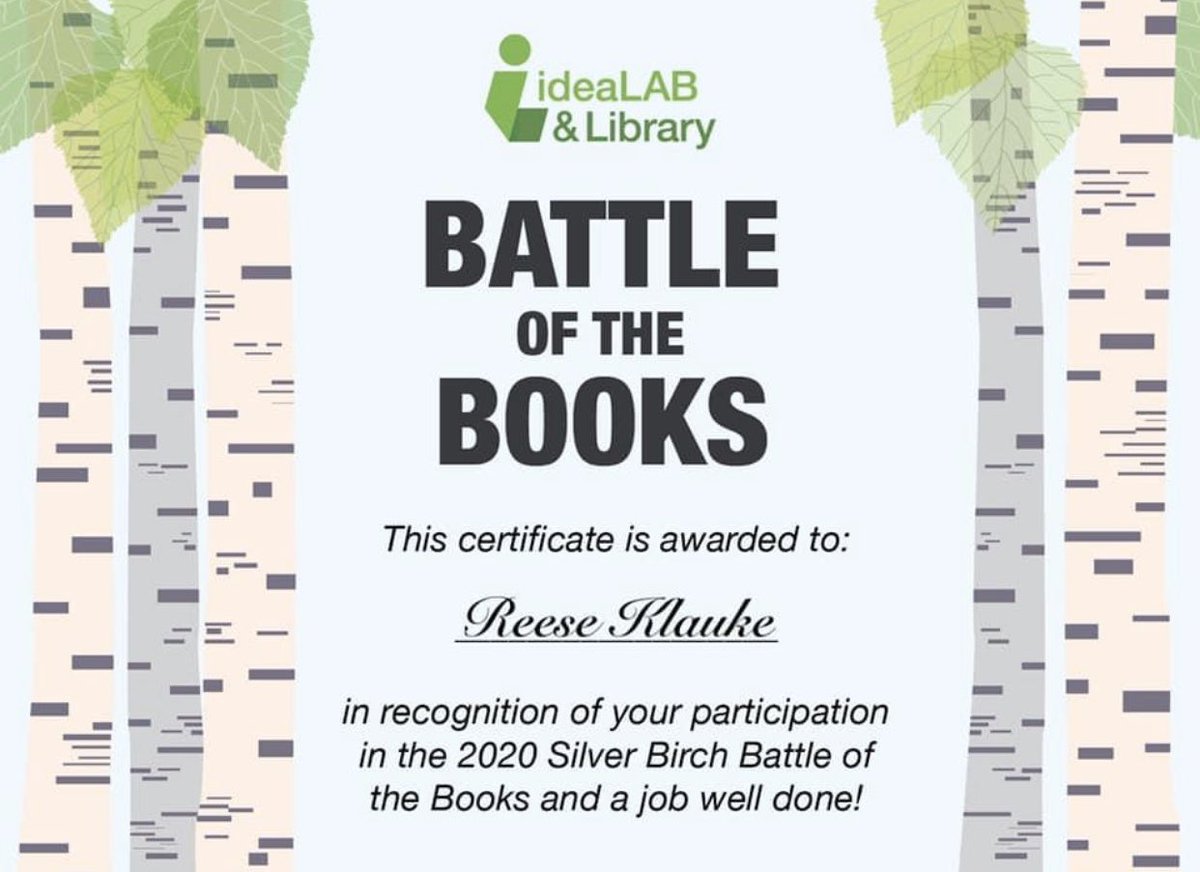 MsRoosKindie's tweet photo. So proud of our very own Reese for coming in first at this years Battle of the Books with a 45/50!!! @lksimcoepslib @LakeSimcoePS https://t.co/IU7K8qw2vN