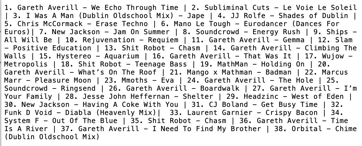 Complete list of all the music in the film here. All wrangled into place by our music supervisor <a href="/funboymoy/">Johnny Moy</a>. There’s an official soundtrack available on <a href="/MilanMusicfr/">Editions Milan Music</a> but you can only fit so much onto 12 inches of wax. #covideoparty #dublinoldschool