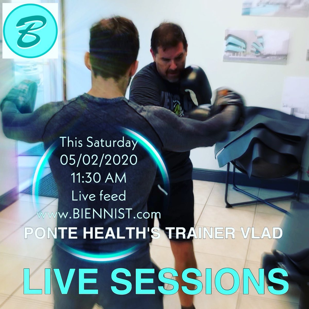 pontehealth's tweet photo. The fun starts this weekend, at https://t.co/GVWSn2BsZJ
Get over there to the site and register, and start your own path to your best fitness with Vlad, Ponte Healthโs own private trainer.
#biennist @biennist #fitness #pontehealth https://t.co/nlZJODkMGW