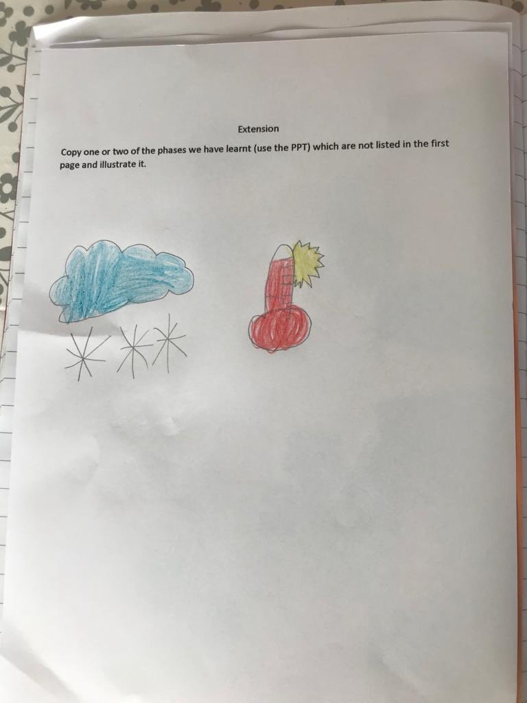 My daughter drew a great thermometer in the sun yesterday 👍🤣