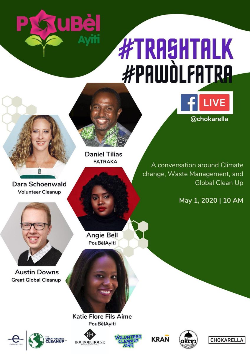 Love talking trash? TOMORROW 10AM EST 📢

Join our #GreatGlobalCleanup coordinator <a href="/LaGrandAustin/">Austin</a> for a #trashtalk with <a href="/poubelayiti/">Poubel Ayiti</a> and <a href="/chokarella/">Chokarella</a> about #ClimateChange and waste management 🗑️ #pawòlfatra